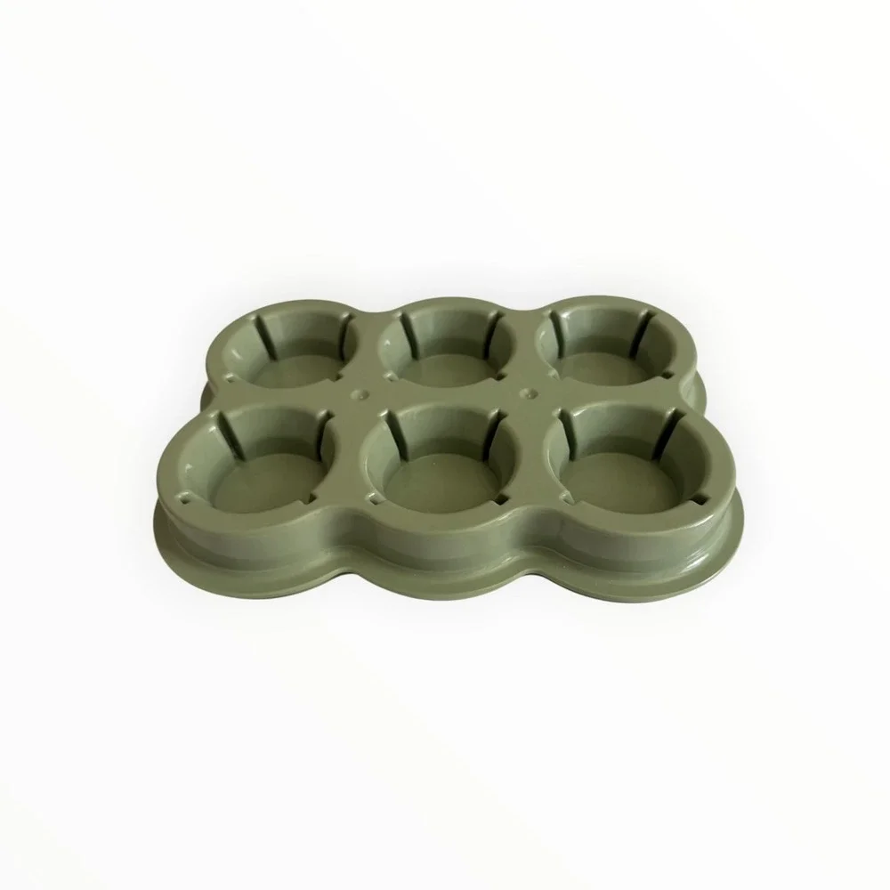 Baby Bullet Tip Proof Tray Green 6 Cup Jar Holder Baby Food Replacement Part